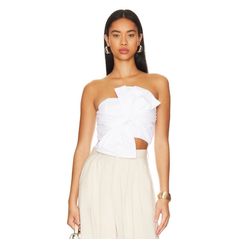 BRAND NEW LOVERS AND FRIENDS WHITE CROP TOP